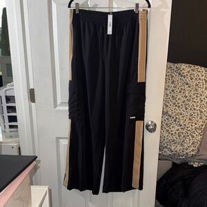 Victoria's Secret Black and Tan Track Pants